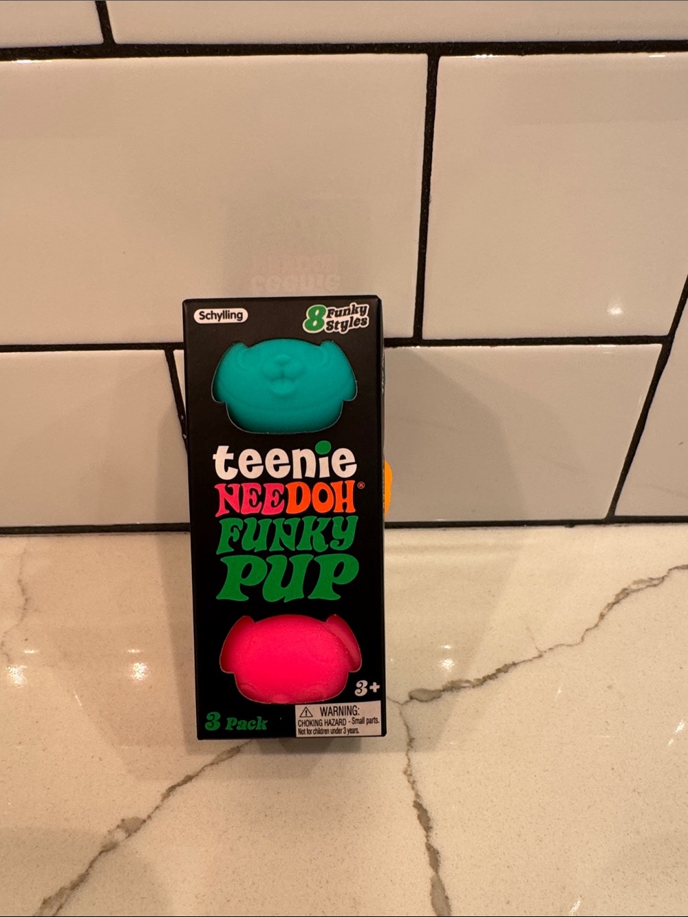 Needoh teenie funky pup set of 3 NIP